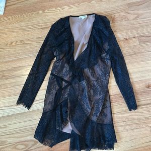 Black lace for love and lemons dress